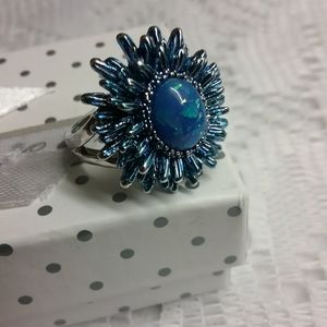 Blue Fire Opal Size 9